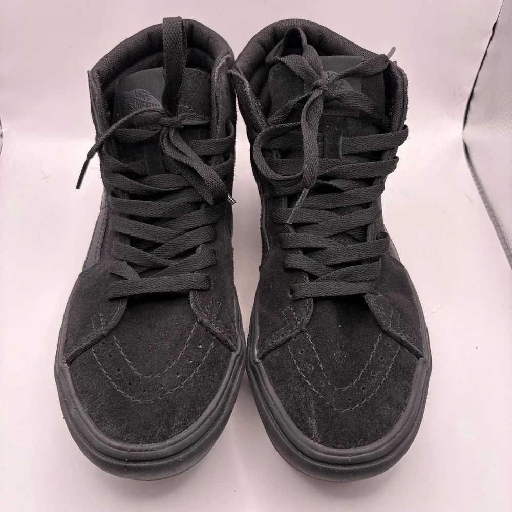 Vans Sk8-Hi Mens 6.5 Black Suede Canvas High Top Skate Shoes VN000D5IBKA